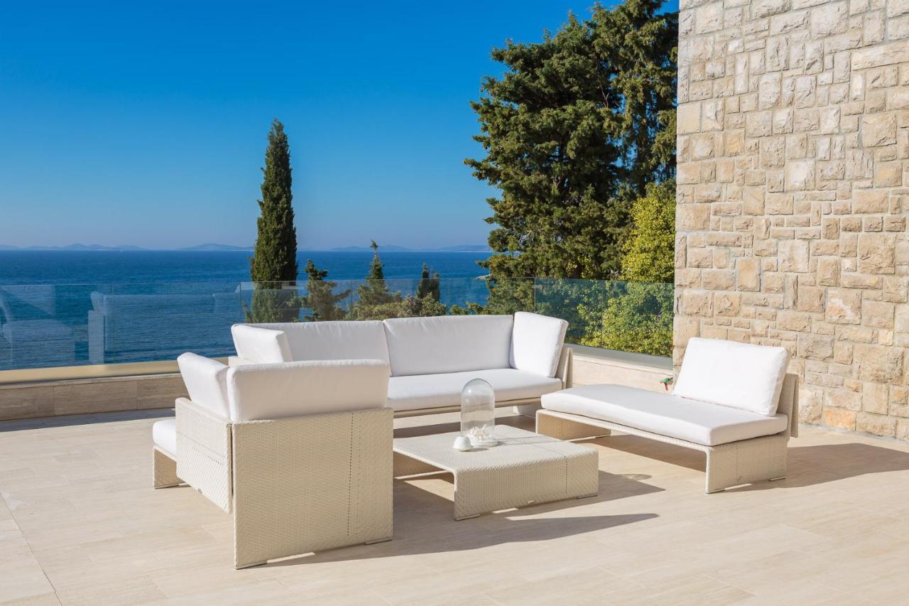 Luxury Seafront Villa Primosten Glamour With Private Pool, Sauna And Gym At The Beach In Primosten Primošten Exterior foto