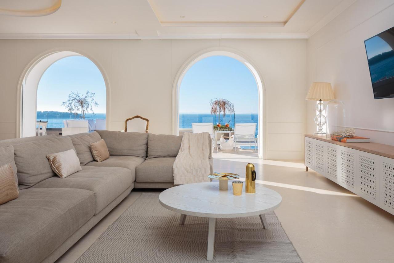 Luxury Seafront Villa Primosten Glamour With Private Pool, Sauna And Gym At The Beach In Primosten Primošten Exterior foto