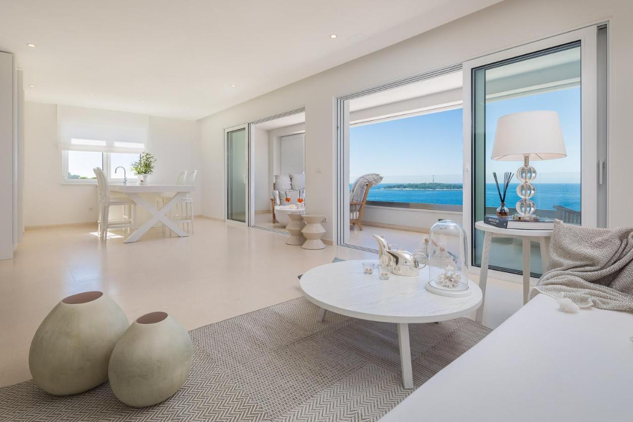 Luxury Seafront Villa Primosten Glamour With Private Pool, Sauna And Gym At The Beach In Primosten Primošten Exterior foto